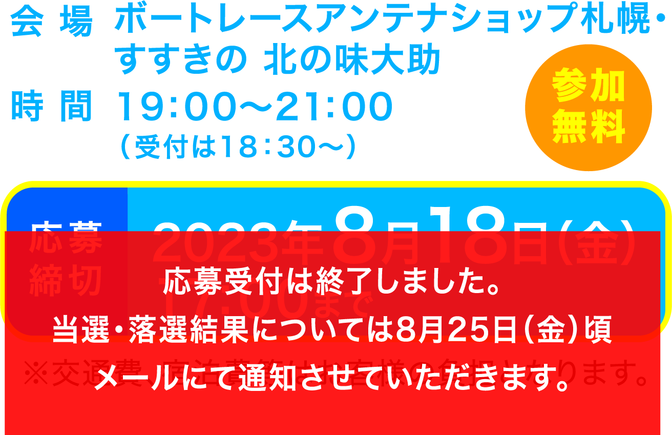 応募締め切り