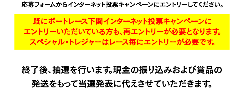 応募フォームからインターネット投票キャンペーンにエントリーしてください。